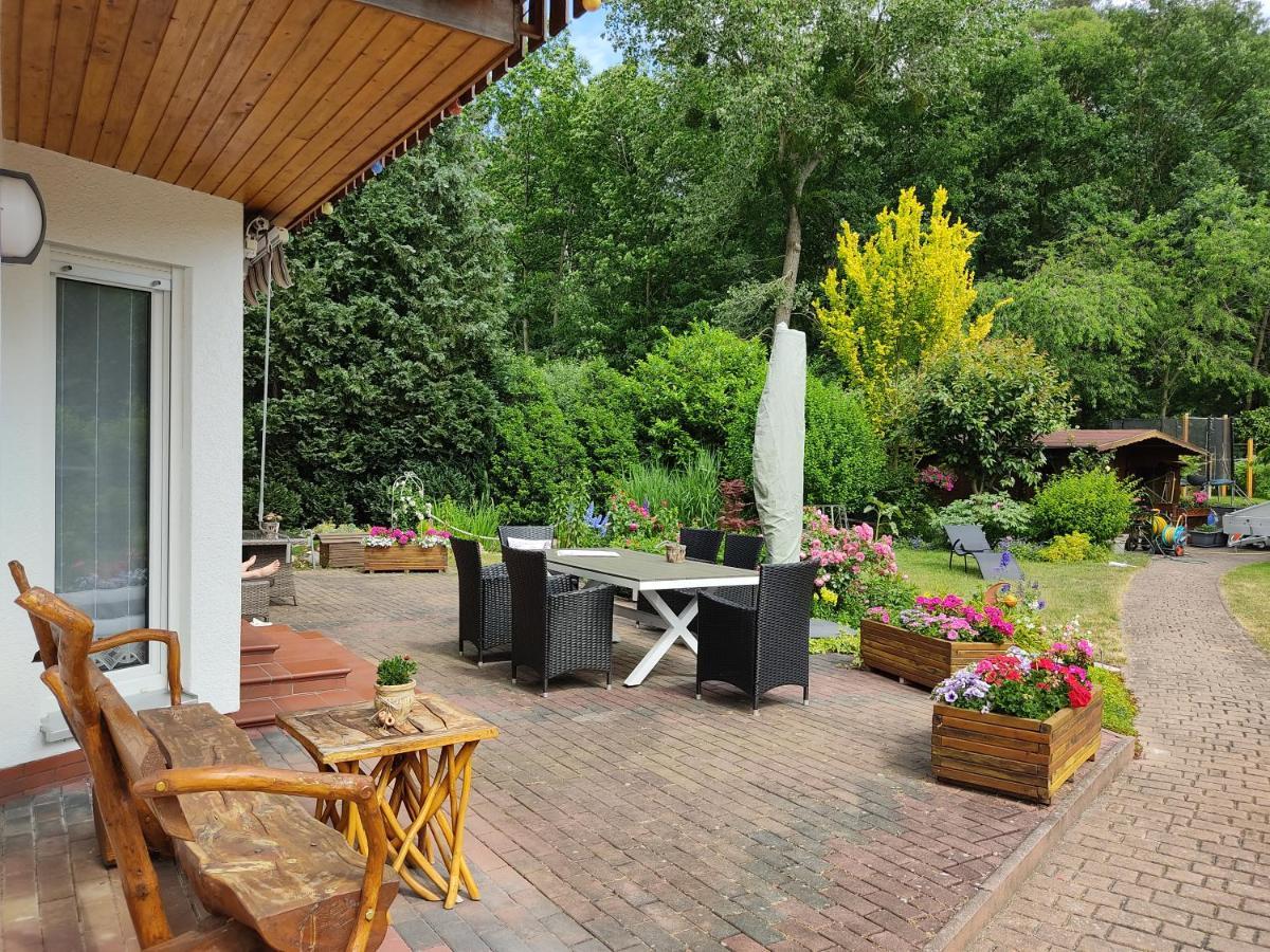Grosszuegige Ferienwohnung Am Waldesrand Im Seenland Lauta エクステリア 写真